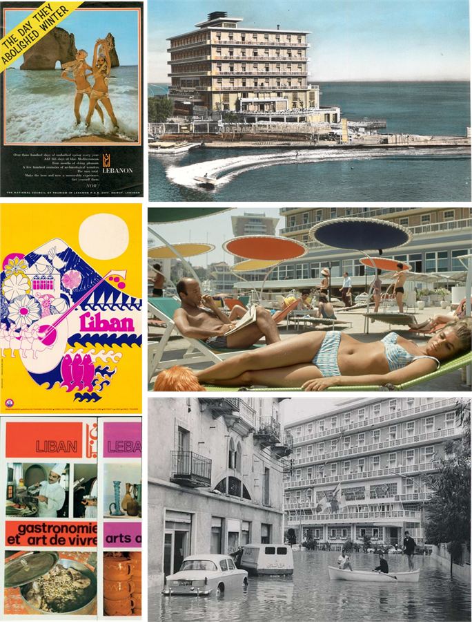 Tourism posters and photographs of Beirut's golden age, 1950s to 1970s